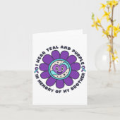 私の衣服ティール（緑がかった色）と私の兄Suicidの紫のメモリ カード (黄色い花)