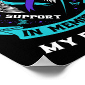 私の衣服ティール(緑がかった色)と紫のための私の兄の自殺戦争 ポスター (角)