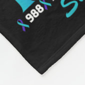 私の衣服ティール(緑がかった色)と紫の私の妻の自殺のために待っている フリースブランケット (角)