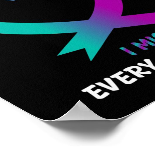 私の衣服ティール(緑がかった色)と紫の私の息子のためのすべての罪恋しく思のすべての ポスター (角)