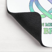 私の衣服ティール（緑がかった色）&amp；私の弟Suicの紫のメモリ マウスパッド (コーナー)