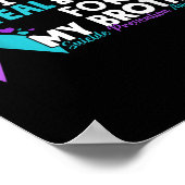 私の衣服ティール(緑がかった色)&;紫のための私の弟の自殺Pr ポスター (角)