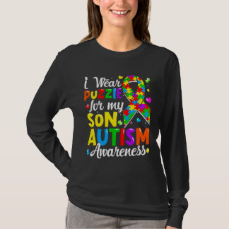 私の衣服パズル私の息子の自閉症意識キッズボーイ Tシャツ