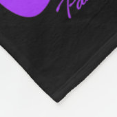 私の衣服パープルおばあちゃん膵臓がん阿波 フリースブランケット (角)