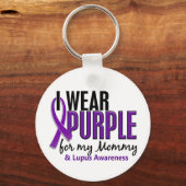 私の衣服パープルのために私のママ10ルーパ キーホルダー (正面)