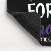 私の衣服パープル兄の膵臓がん阿波 マウスパッド (コーナー)