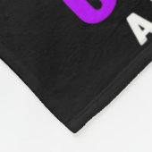 私の衣服パープル私のおじいちゃんの過剰摂取認識度 フリースブランケット (角)