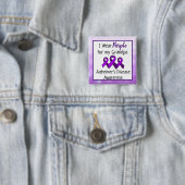 私の衣服パープル私のおじいちゃんアルツハイマー病 缶バッジ (インサイチュ)