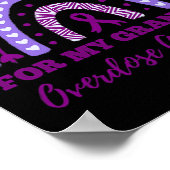 私の衣服パープル私のおばあちゃんの過剰摂取認識度Ra ポスター (角)