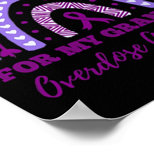 私の衣服パープル私のおばあちゃんの過剰摂取認識度Ra ポスター (角)