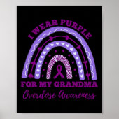 私の衣服パープル私のおばあちゃんの過剰摂取認識度Ra ポスター (正面)