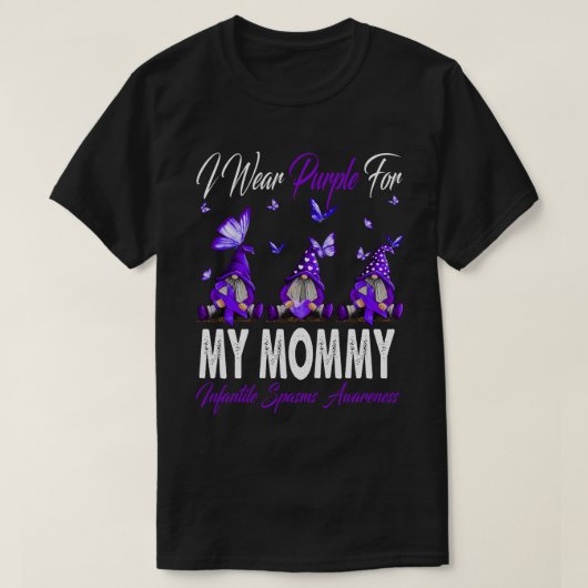 私の衣服パープル私のママの子供のスパスムアワーン Tシャツ (デザイン正面)