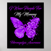 私の衣服パープル私のママの線維筋痛戦士1 ポスター (正面)