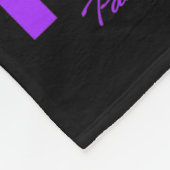 私の衣服パープル私の乳頭膵臓がん認識 フリースブランケット (角)