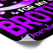 私の衣服パープル私の兄の過剰摂取認識度部 ポスター (角)