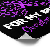 私の衣服パープル私の兄の過剰摂取認識度部 ポスター (角)