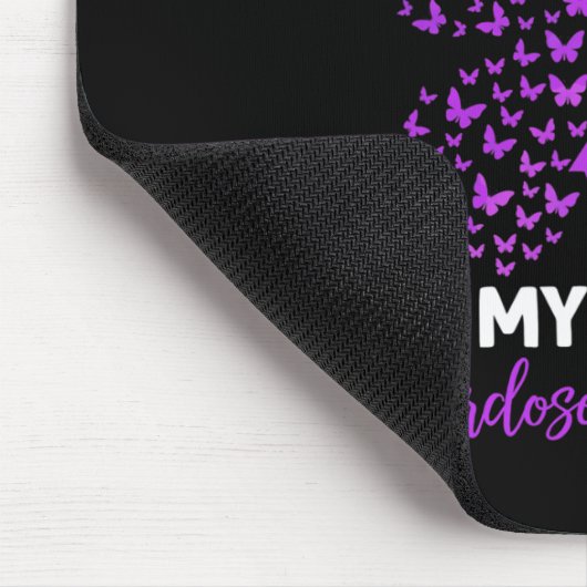 私の衣服パープル私の兄の過剰摂取認識度部 マウスパッド (コーナー)