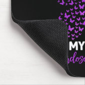 私の衣服パープル私の兄の過剰摂取認識度部 マウスパッド (コーナー)