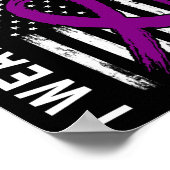 私の衣服パープル私の叔母てんかん認識度アメリ ポスター (角)