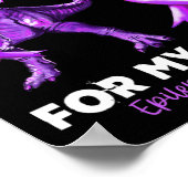 私の衣服パープル私の叔父てんかん認識度ディーノ ポスター (角)