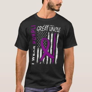 私の衣服パープル私の叔父の素晴らしてんかんアワレネス Tシャツ