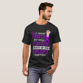 私の衣服パープル私の妹てんかん戦士アウェア Tシャツ (正面フル)