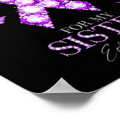 私の衣服パープル私の妹てんかん認識度モン ポスター (角)