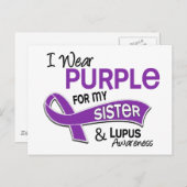 私の衣服パープル私の妹のための42ルパ ポストカード (正面/裏面)