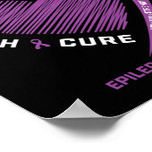 私の衣服パープル私の妻てんかん認識度フスバ ポスター (角)