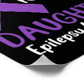 私の衣服パープル私の娘てんかん認識度M ポスター (角)