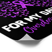 私の衣服パープル私の娘の過剰摂取認識度B ポスター (角)