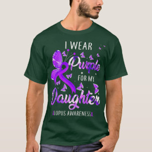 私の衣服パープル私の娘ルパス認識度お尻 Tシャツ
