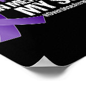 私の衣服パープル私の息子の過剰摂取認識度1 ポスター (角)