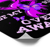 私の衣服パープル私の息子の過剰摂取認識度 ポスター (角)