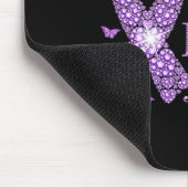 私の衣服パープル私の母てんかん認識度パープル マウスパッド (コーナー)