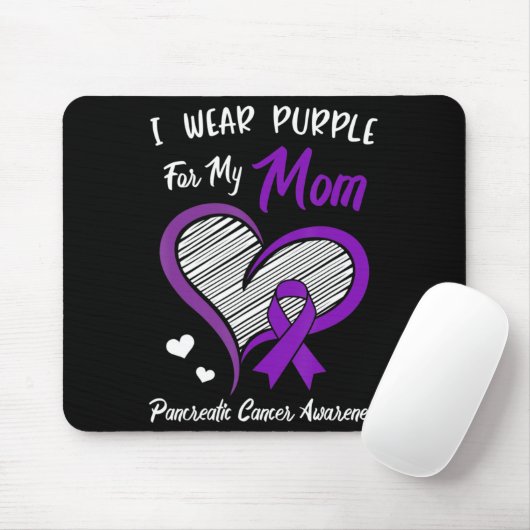 私の衣服パープル私の母のための膵臓がんアワレネ マウスパッド (マウス)