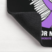 私の衣服パープル私の母の膵臓がん粟粒 マウスパッド (コーナー)