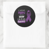 私の衣服パープル私の母ルパス認識度 ラウンドシール (バッグ)