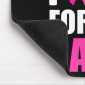 私の衣服ピンクのリボンの乳癌のためのピンク マウスパッド (コーナー)