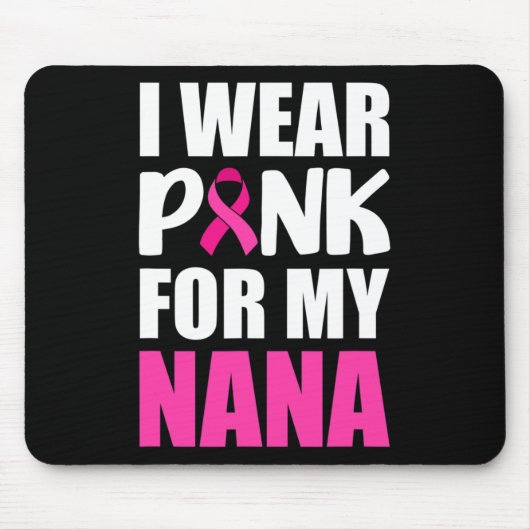 私の衣服ピンクのリボンの乳癌のためのピンク マウスパッド (正面)