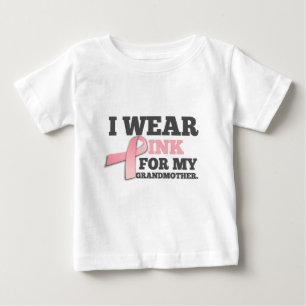 私の衣服ピンクは祖母の乳がん ベビーTシャツ