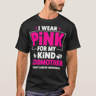 私の衣服ピンクは私のgodmother乳がん粟粒 tシャツ