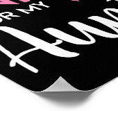 私の衣服ピンク叔母の乳がん認識度Su ポスター (角)