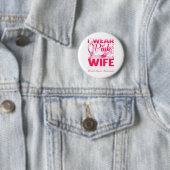 私の衣服ピンク妻の乳がん認識度 缶バッジ (インサイチュ)