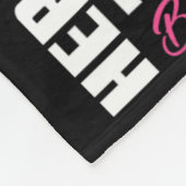 私の衣服ピンク妻の乳がん認識度Bo フリースブランケット (角)