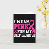 私の衣服ピンク私のステップ娘の乳がんAwa カード (黄色い花)