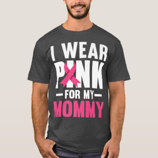 私の衣服ピンク私のママのリボン胸がん戦争 Tシャツ