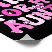 私の衣服ピンク私の叔母の乳がん認識度 ポスター (角)