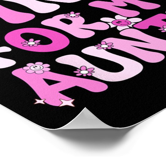 私の衣服ピンク私の叔母の乳がん認識度 ポスター (角)