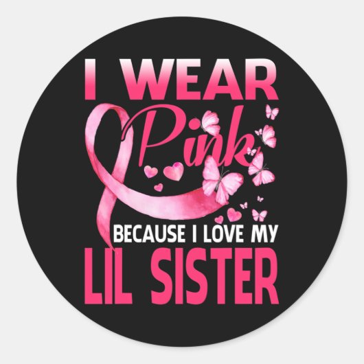 私の衣服ピンク私の妹の乳がん患者のために ラウンドシール (正面)